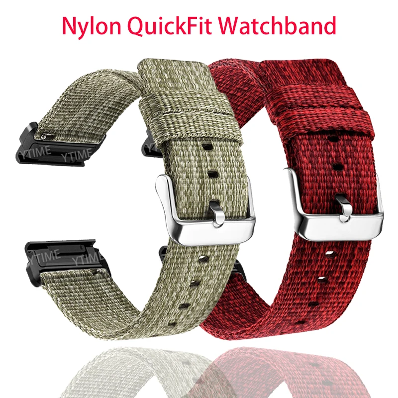 Ремешок 22 мм для смарт-часов Garmin MARQ нейлоновый быстросъемный ремешок подход S60