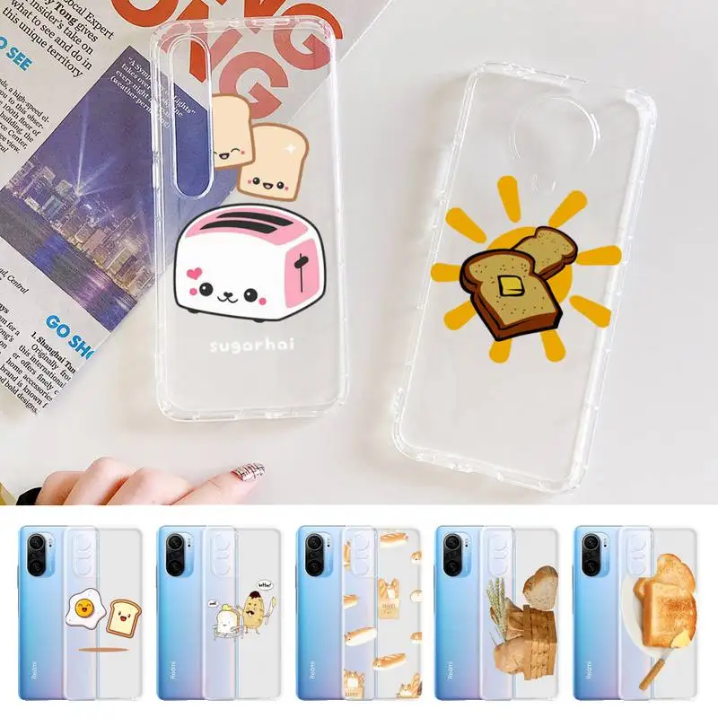

MaiYaCa Bread breakfast Phone Case for Samsung S20 S10 lite S21 plus for Redmi Note8 9pro for Huawei P20 Clear Case