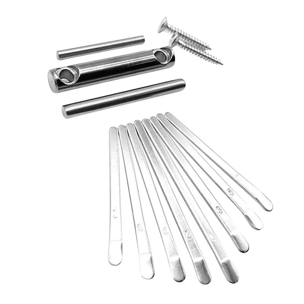 

DIY 8 key kalimba set Piano Set Kalimba Bridge Saddle DIY Accessory Kit Musical Instrument Steel Spare Parts