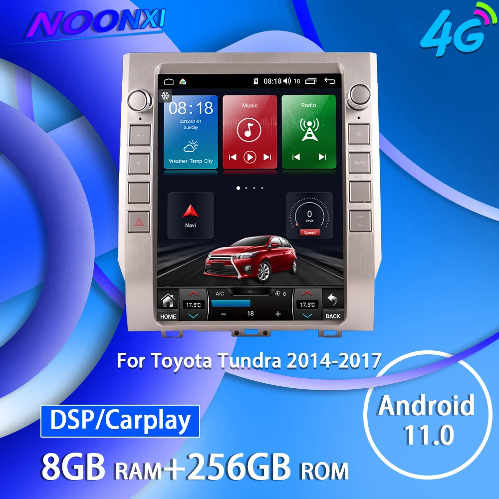 

IPS Android 11.0 8G+256G For Toyota Tundra 2014-2017 Radio Car Multimedia Player Auto Stereo Tape Recorder Head Unit DSP Carplay
