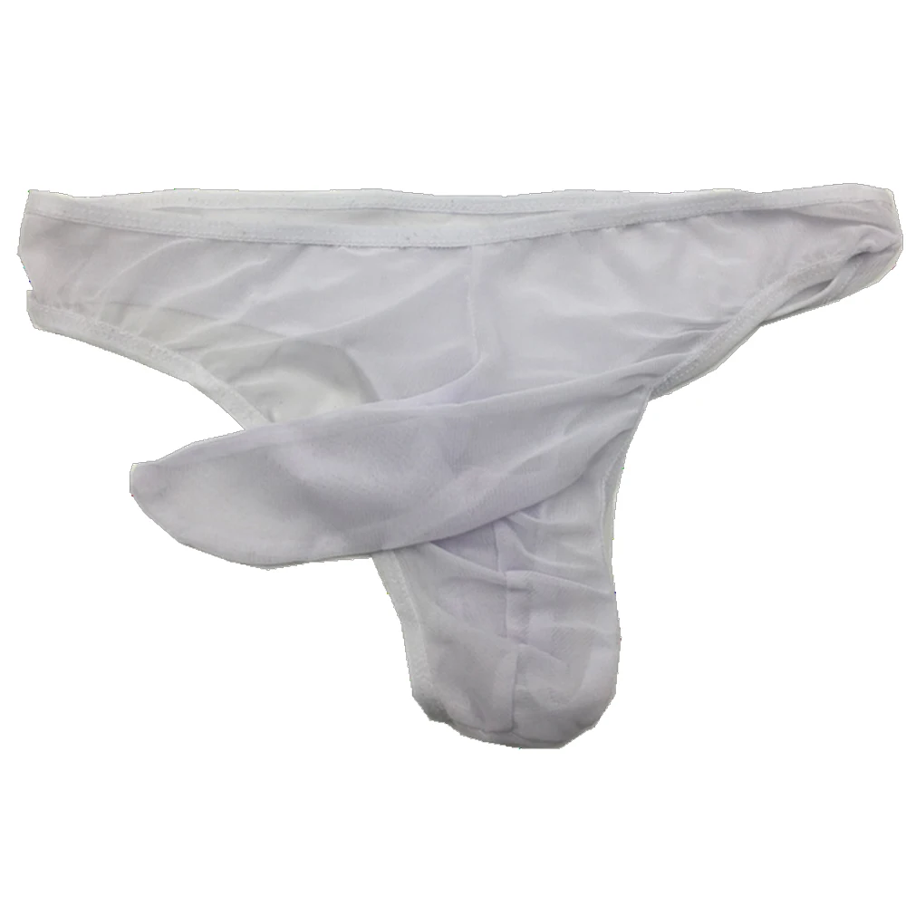 

New Men Sexy Ultra-thin Breathable Comfort Panties Elephant Nose See-Through Low Rise Mesh Briefs New Cuecas Masculinas