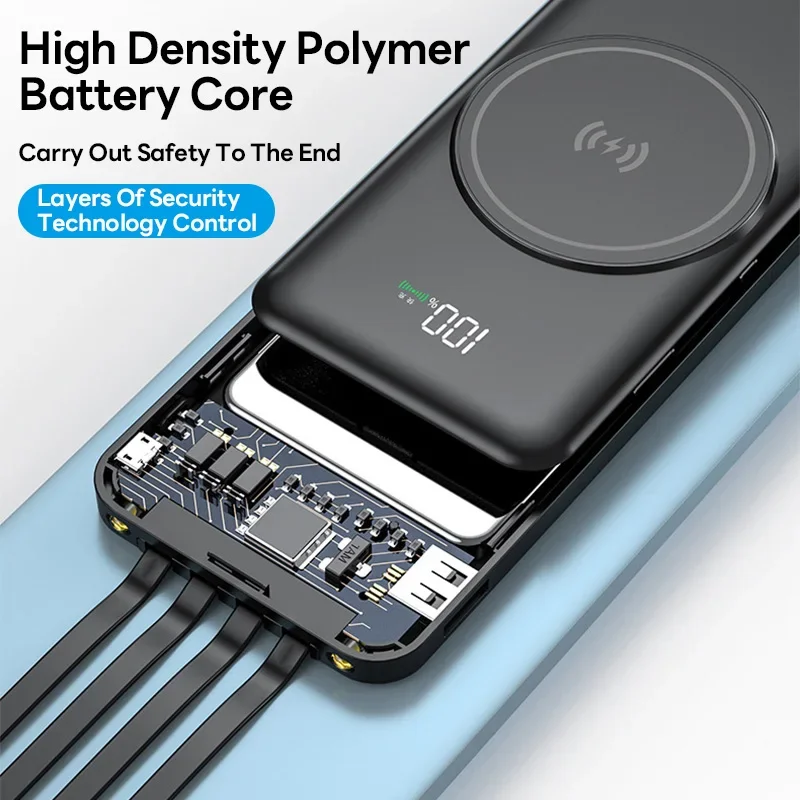 2024 Портативный 8000 мАч Magsafe Power Bank 10 Вт Qi Магнитный беспроводной внешний