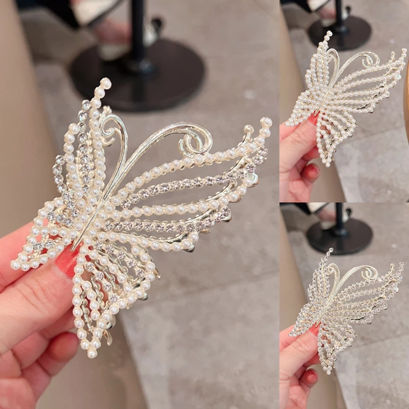 

Заколки-Крабики средней длины Нескользящие заколки-бабочки неправильной формы заколка для волос