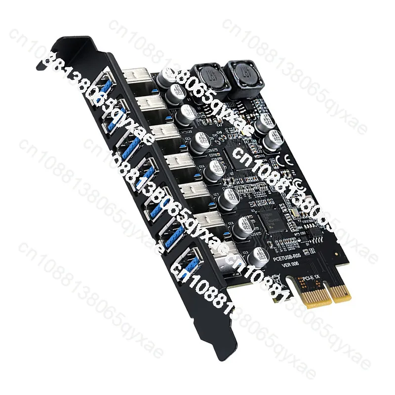 Карта адаптера USB3.2 GEN1 5 Гбит/с 7-портовая плата расширения основное управление