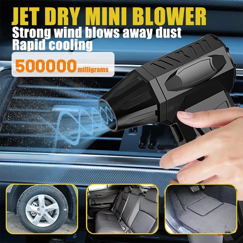 Фото Xiaomi Super Violent Blower 1000000 об/мин Бесщеточный турбоструйный вентилятор 10000 мАч Быстрая зарядка Канальный вентилятор 300G Инструмент для очистки тяги ﻿ №2