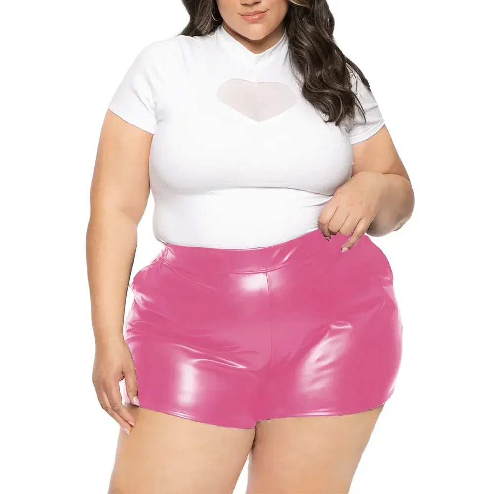 Эластичные сексуальные шорты с высокой талией матовые облегающие повседневные