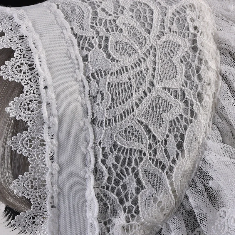 Женский Винтажный кружевной головной убор с треугольной вышивкой