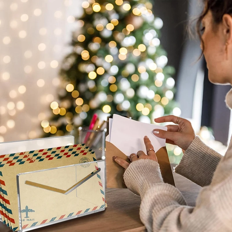 Прозрачная фотобумага 2 шт. акриловая Вертикальная папка и держатель для букв