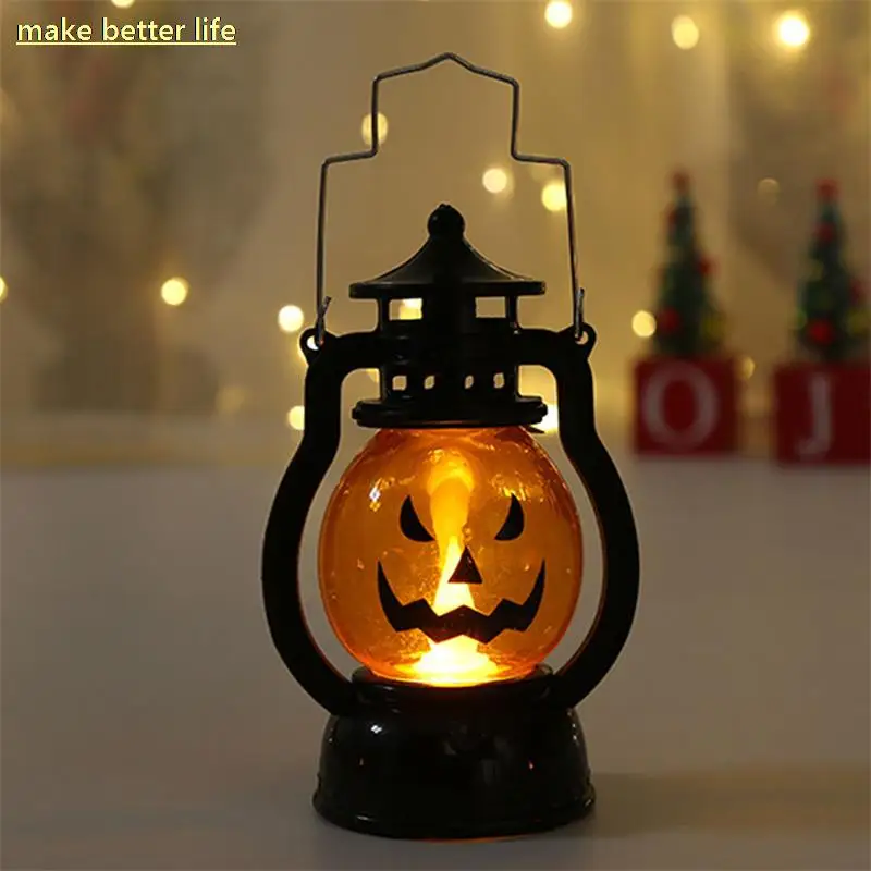 Декоративная электронная светодиодсветодиодный Свеча на Хэллоуин портативная