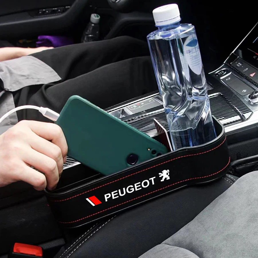 

Seat Gap Storage Box Car Slit Filler Holder Stuff Organizer Case Auto Accessories For Peugeot 107 108 206 207 308 307 407 508