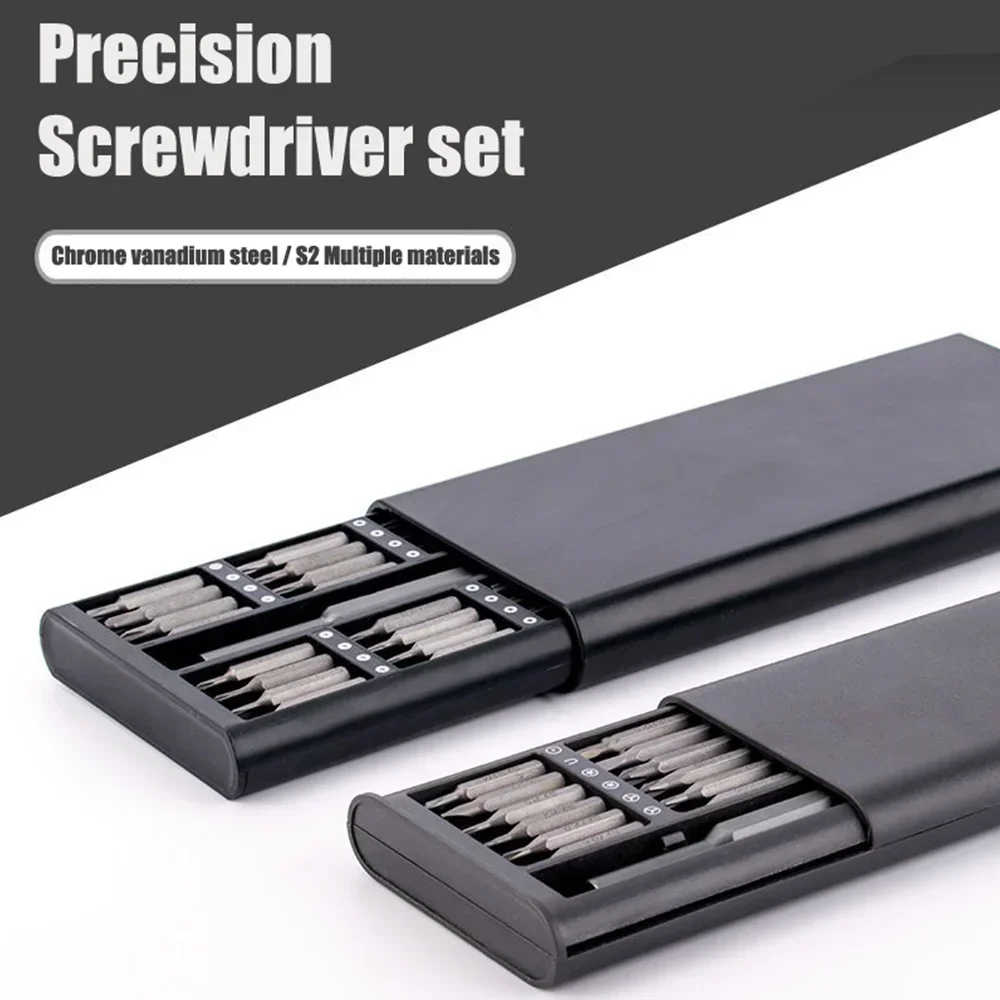 Набор отверток прецизионных магнитных 25-в-1 Маленький ремонтный комплект для