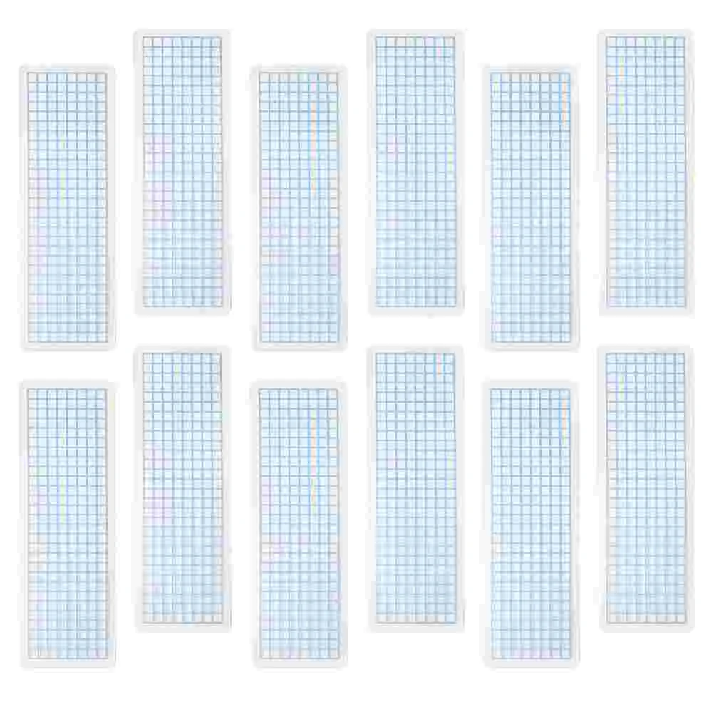 

40 Pcs Book Labels Washi Sample Cards Tapes Boards Scrapbook Plastic Bood Template Dispenser