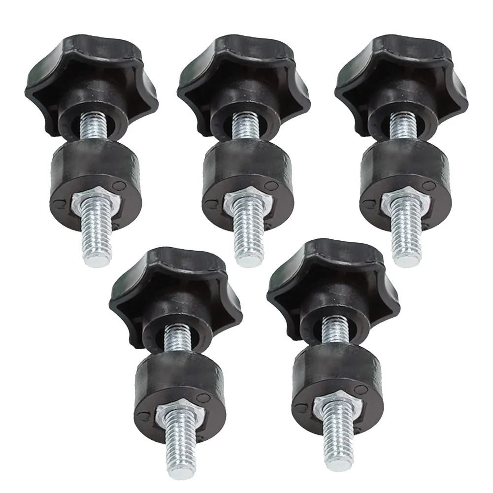 

5 Pcs Torx Knob M6 Screw Thread Star Shape Clamp Handle Bolt For Bakelite Hand Knob Tighten For Lathe Machine Tool Accessories