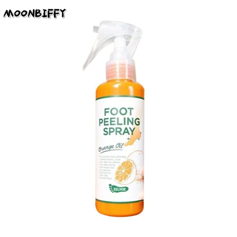 

100ml Foot Peeling Spray Natural Orange Essence Pedicure Hands Dead Skin Exfoliator Whiten Skin Foot Care Tool Health Products