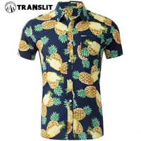 fashion regular fit mens cotton short sleeve hawaiian shirt summer casual floral shirts men plus size s xxl vacation tops