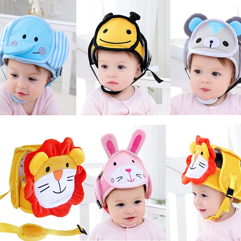 

Boy Girls Anti-collision Safety Helmet Baby Protective Helmet Baby Toddler Safety Protection Soft Hat For Walking Cap