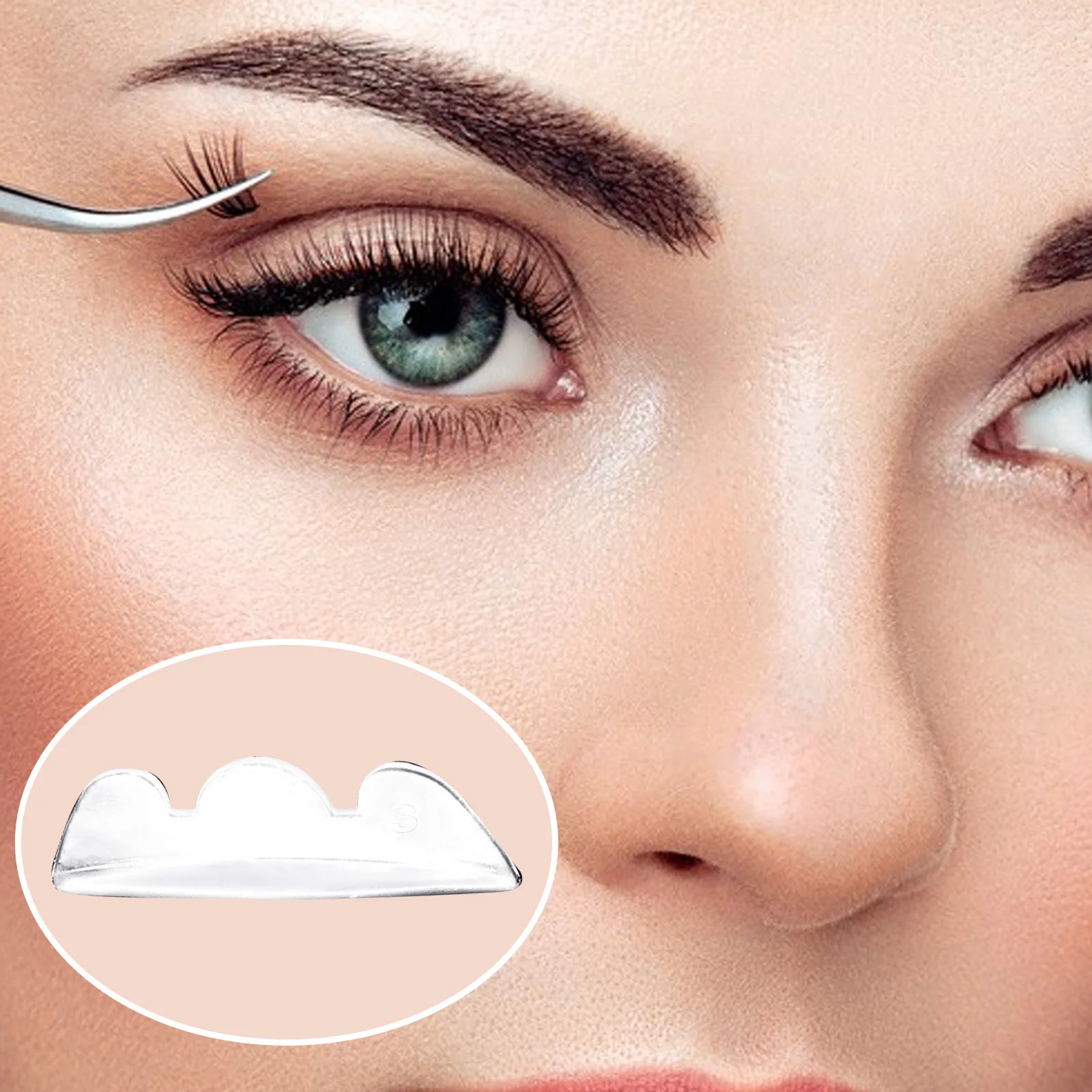 

5pairs Silicone Eyelash Perm Pad Clear Crown Style Recycling Lashes Rod Shield Lifting 3D Lash Curler Perming Makeup Tool