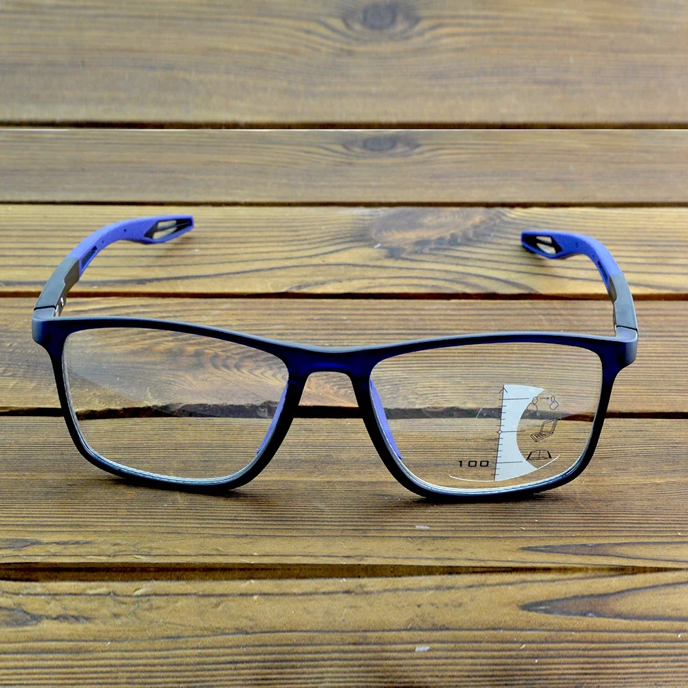 NOMANOV спортивные велосипедные очки комфортной формы Blu цветные прогрессивные для