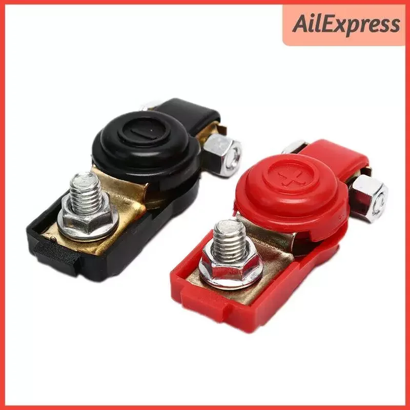 

NEW2023 Battery Terminal Connector Clips Quick Release Copper Car Battery Positive Negative Terminals Cap Clamp for Auto Truck C