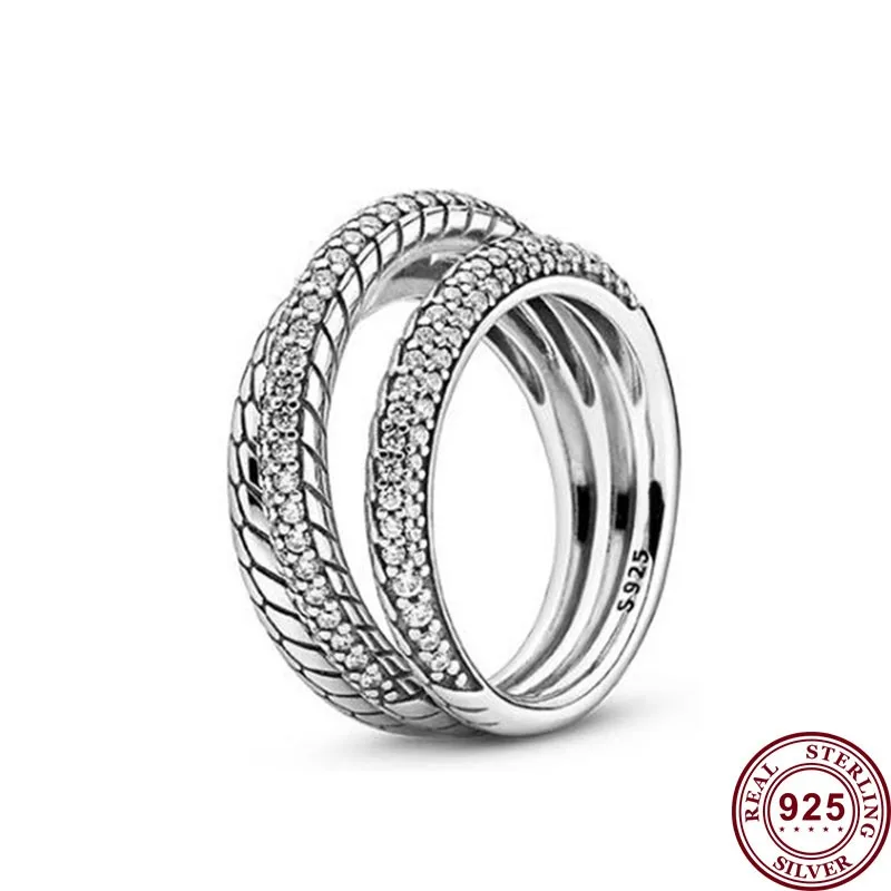 Рисунок 4 - Женское многослойное кольцо из серебра 925 пробы