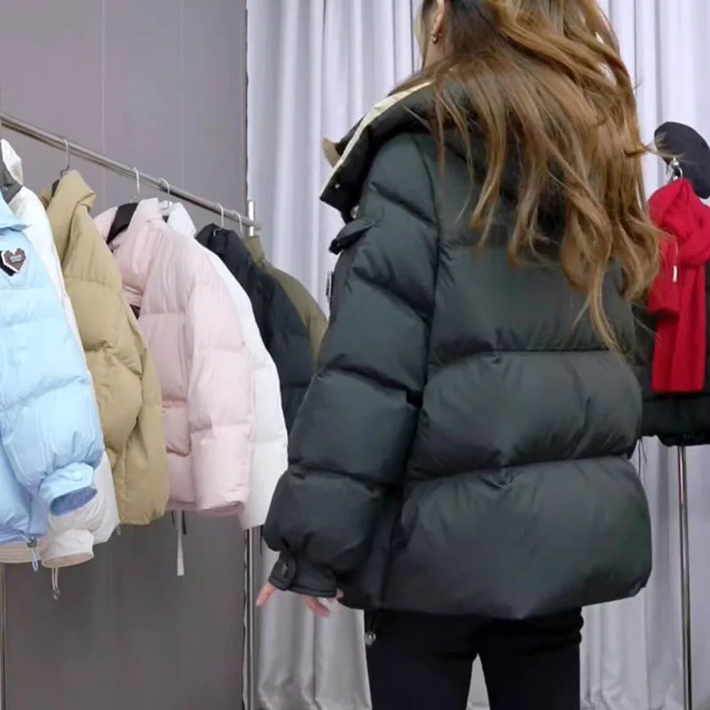 Женское зимнее холодное теплое простое пальто корейская мода толстые термопарки