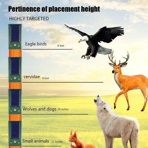 Солнечный ультразвуковой отпугиватель APWIKOGER для животных