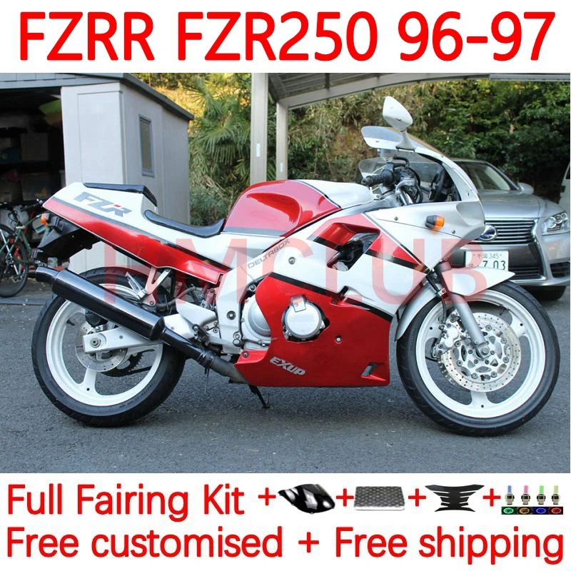 

Bodys для YAMAHA FZR-250 FZRR FZR 250 R RR 250R FZR250RR FZR250 R FZR250R 1996 1997 FZR-250R 96 97 обтекатель 47No.37 Фабричный красный