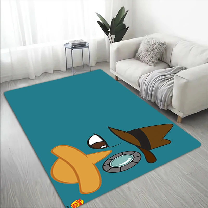 

P-phineds and Ferb, коврик для входной двери, коврик для ванной, украшения для балкона ковер для гостиной, прикроватный напольный коврик для двери, к...