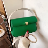 flap small shoulder crossbody messenger bags for women 2022 contrast short handle brand designer ladies purses handbags