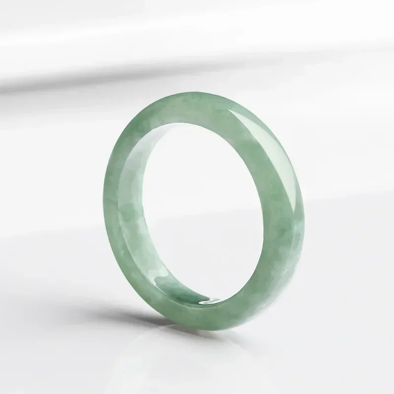 Burmese Jade Rings for Women Accessories Emerald Gifts Amulets Natural Jewelry Charm Amulet Designer Green Jadeite Gift Charms