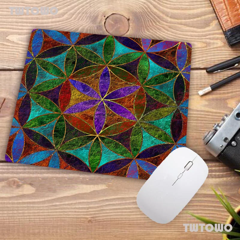 

Promotion Russia Non Slip PC Flower Of Life Computer Gaming Mouse pad Small Size For 180x220x2mm Rubber Mousemats