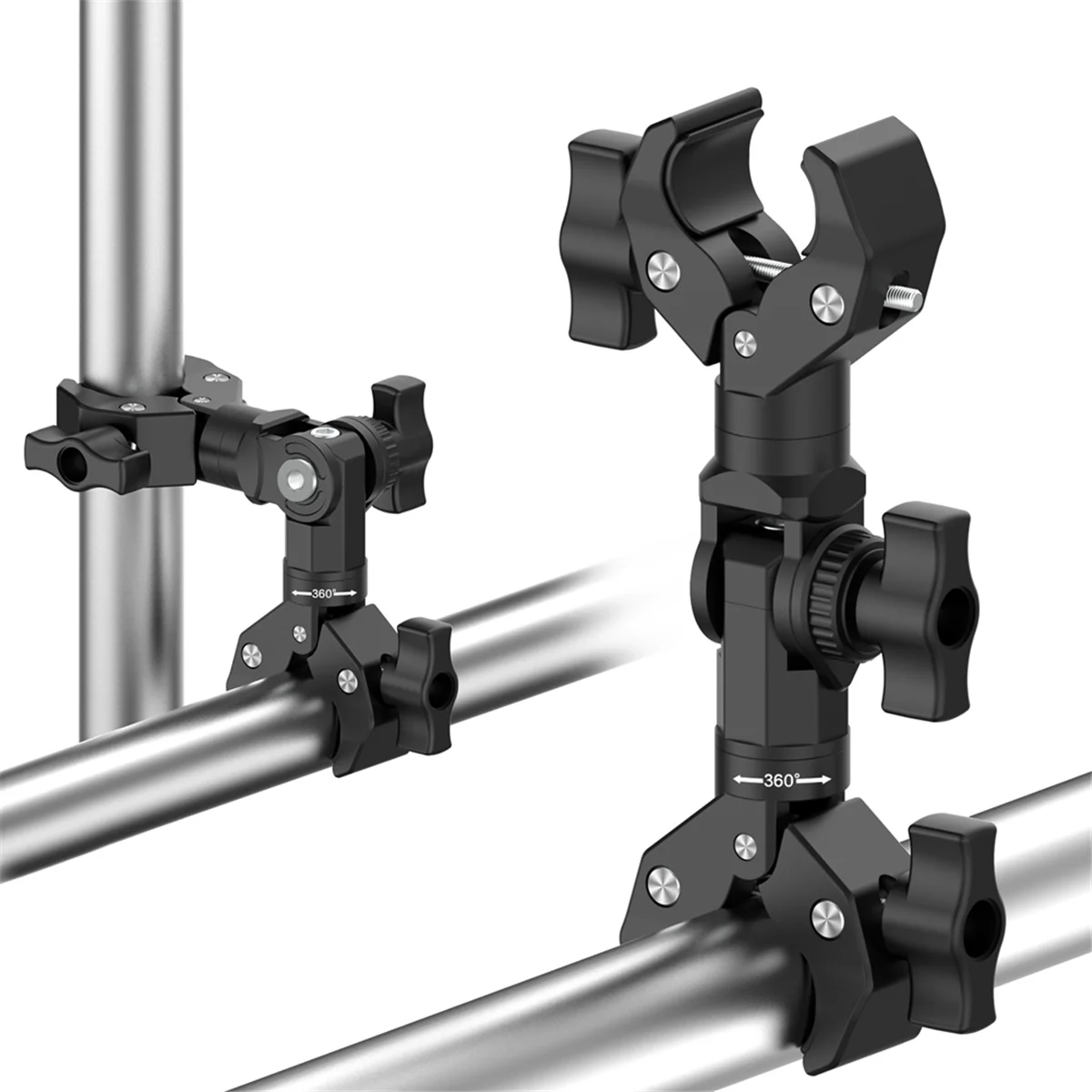 Двойной зажим кронштейн волшебный для камеры Gopro Insta 360 монитор светодиодный