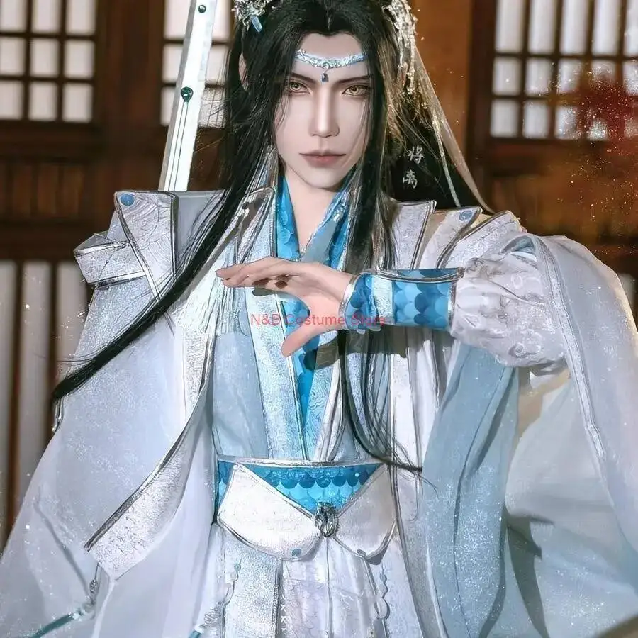 Фото Новый Mo Dao Zu Shi Неукротился, дернул |   Дракон Цзи Лиса Сиань |   Lan Wangji Одежда |   Лан Чжан |   Костюм для косплея в древнем стиле №4