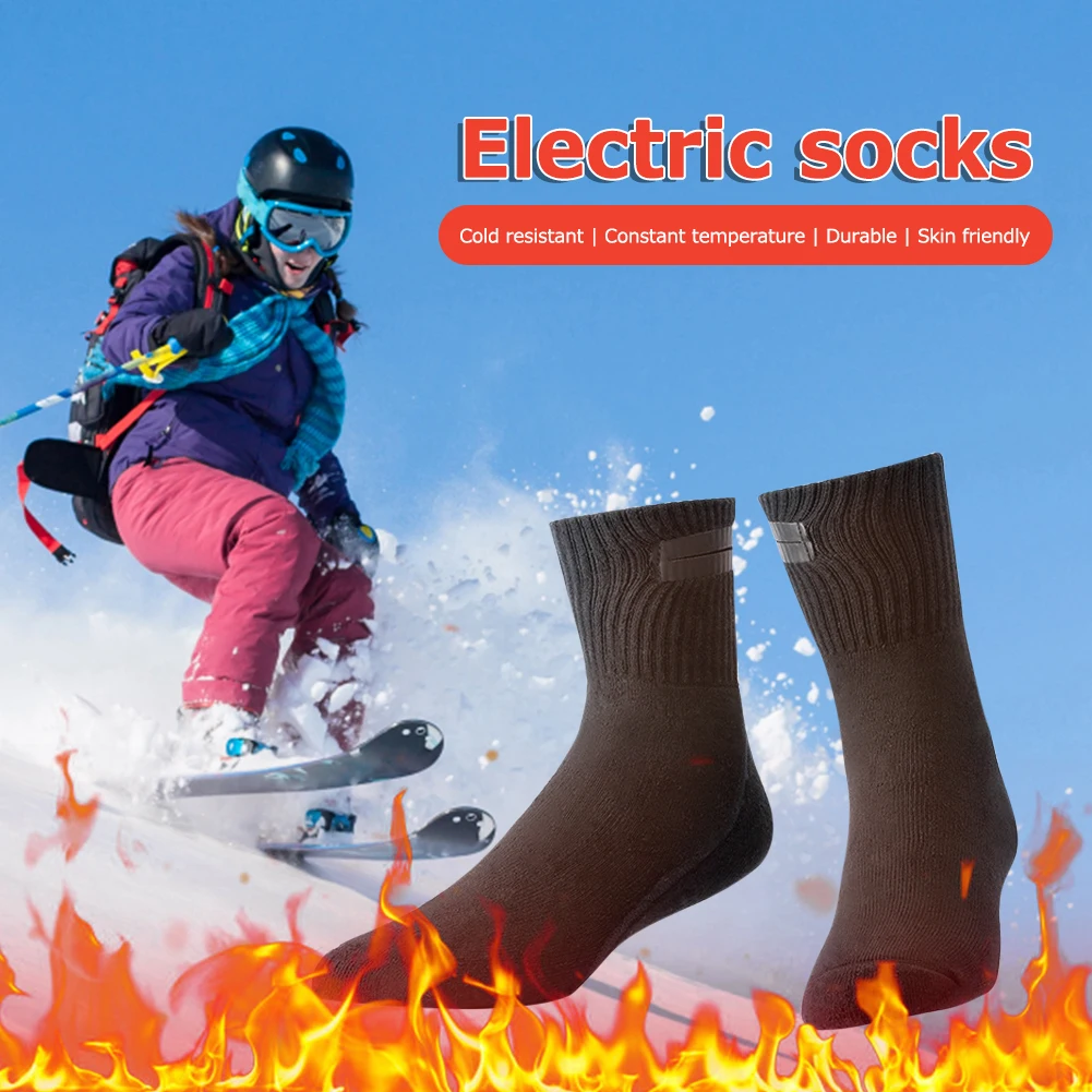 

Thermal Heating Sock Constant Temperature Heating Foot Warmer Electric Socks Washable Breathable for Trekking Skiing Camping