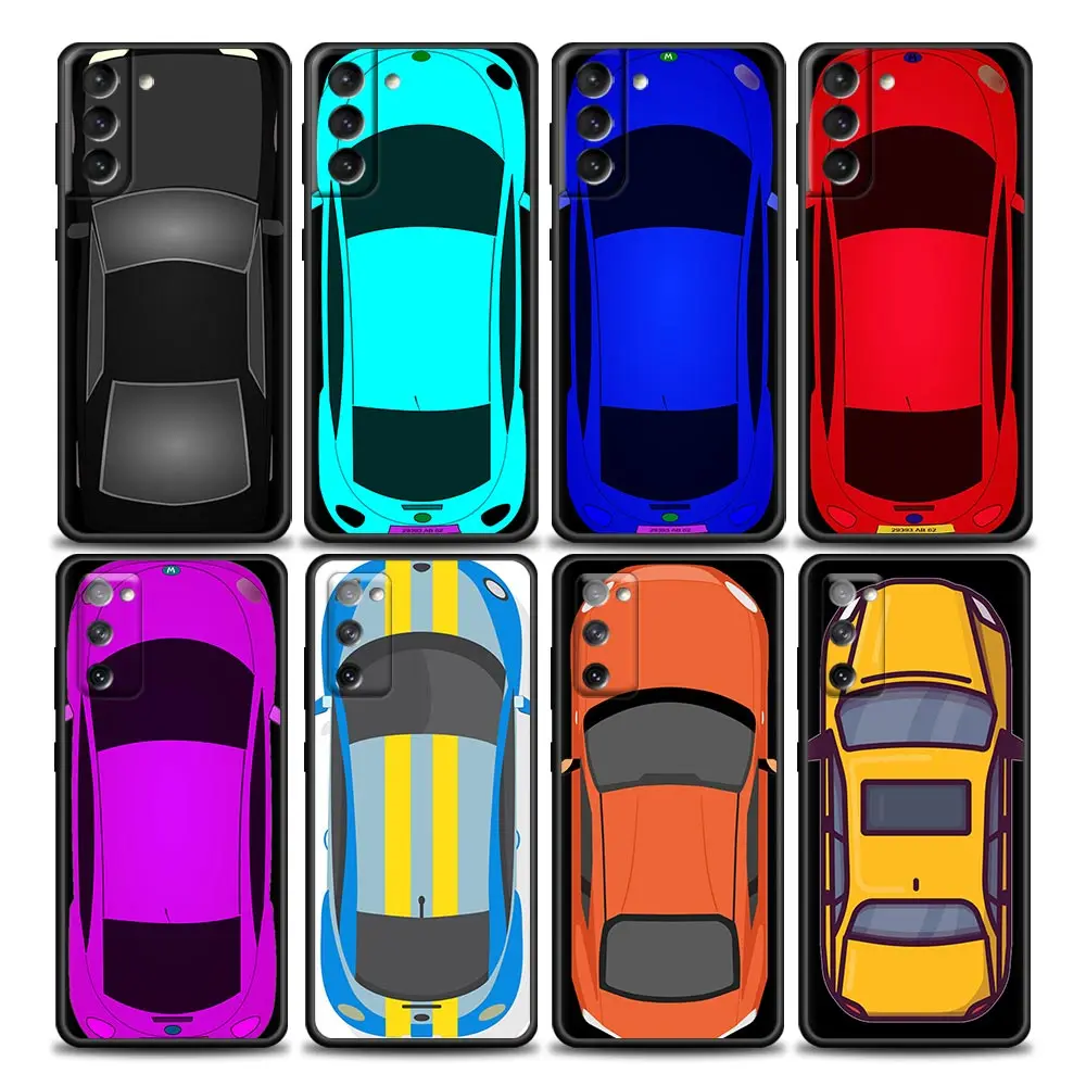 

Funda Phone Case for Samsung Galaxy S22 S8 S9 S10 Lite S10e S21 S20 FE Plus Ultra 4G 5G Case Coque Cartoon Model Of Sports Car