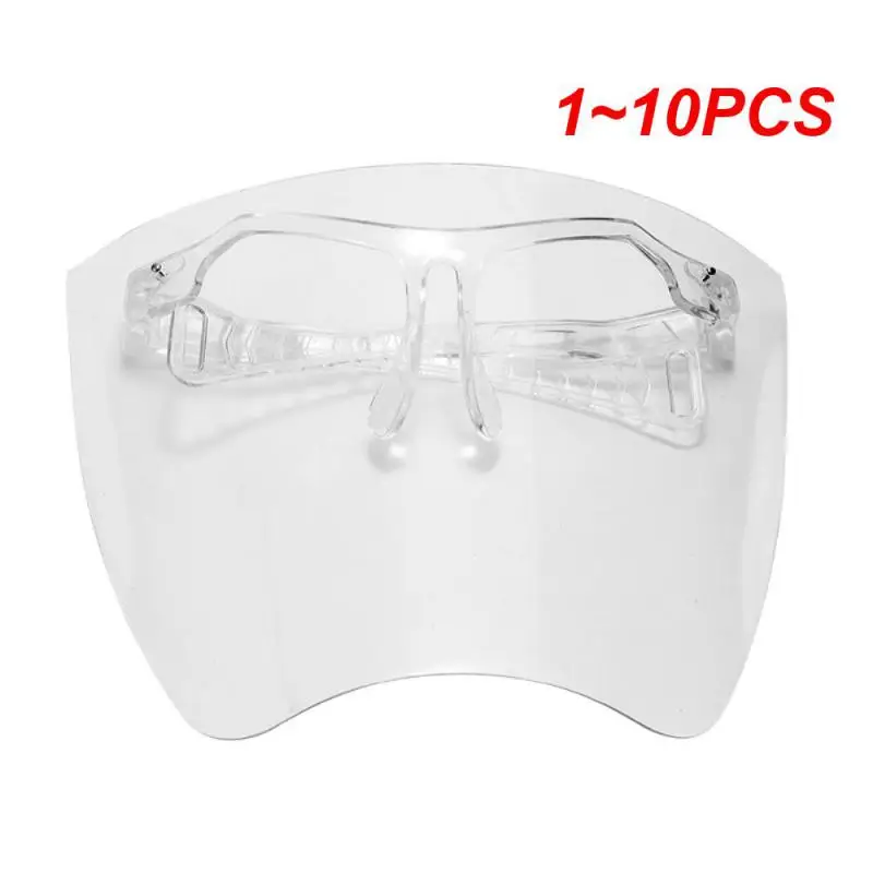 

Мотоциклетные прозрачные защитные очки, 1 ~ 10 шт., Пылезащитная маска для лица, многоразовая, для езды на мотоцикле