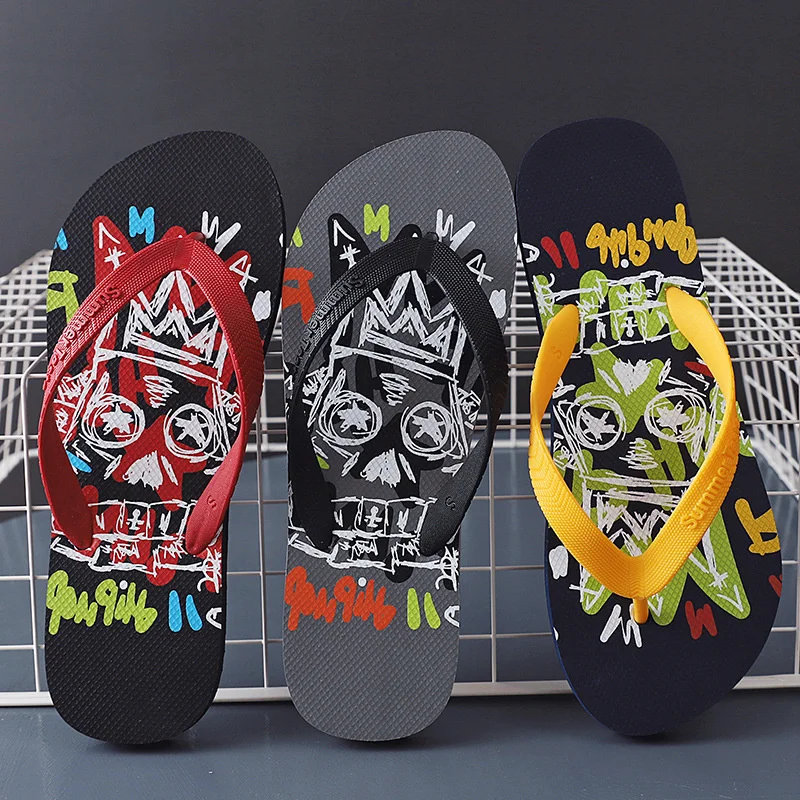 

New Fashion Flip-flops Summer Men Slippers Beach Sandals Summer Outdoor Casual Flip Flops Soft Comfortle Big Size Male Shoes