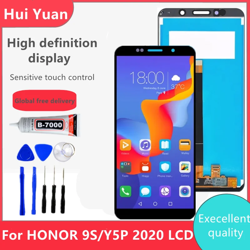 

Original 5.45"; For Huawei Honor 9S DUA-LX9 LCD Display Touch screen Digitizer For Huawei Y5P 2020 LCD DRA-LX9 Replacement