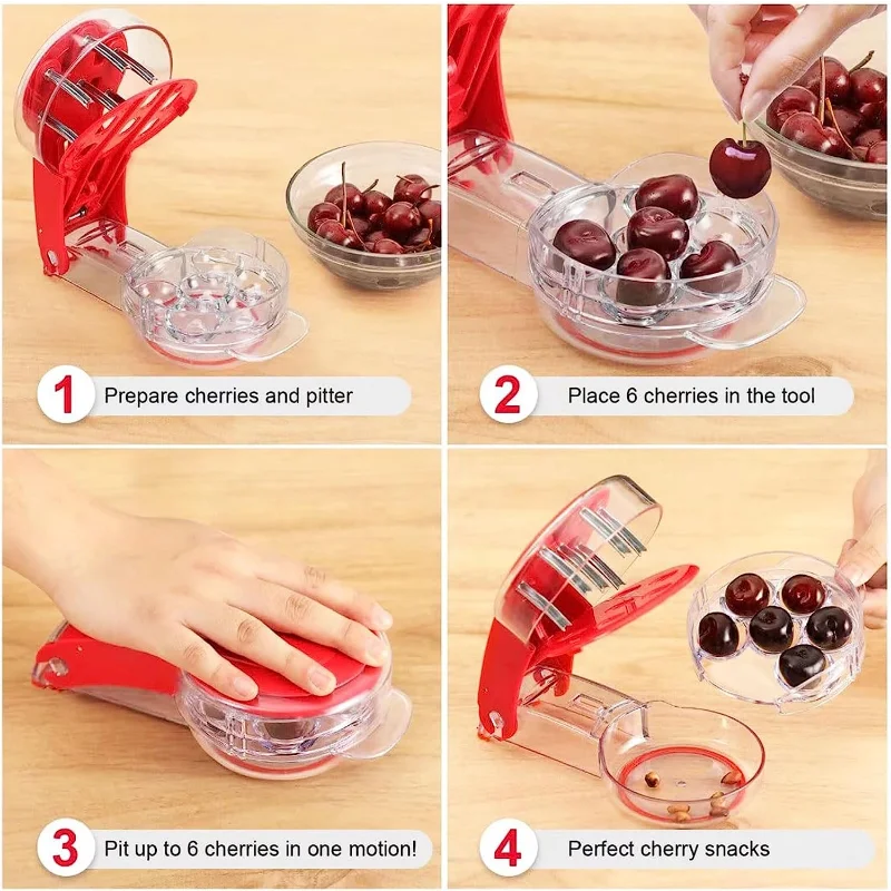 

Portable Seed Removal Hawthorn Dates Red Dates Pitting Tool Kitchen Utensils Family Gathering Camping Gadget Cherry Pitting Tool