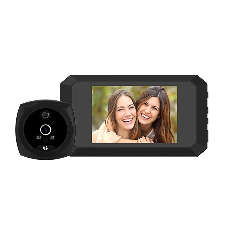 

MOOL 4.1 Inch LCD Color Screen Smart Video Doorbell 200W HD Night Vision Camera Electronic Cat Eye
