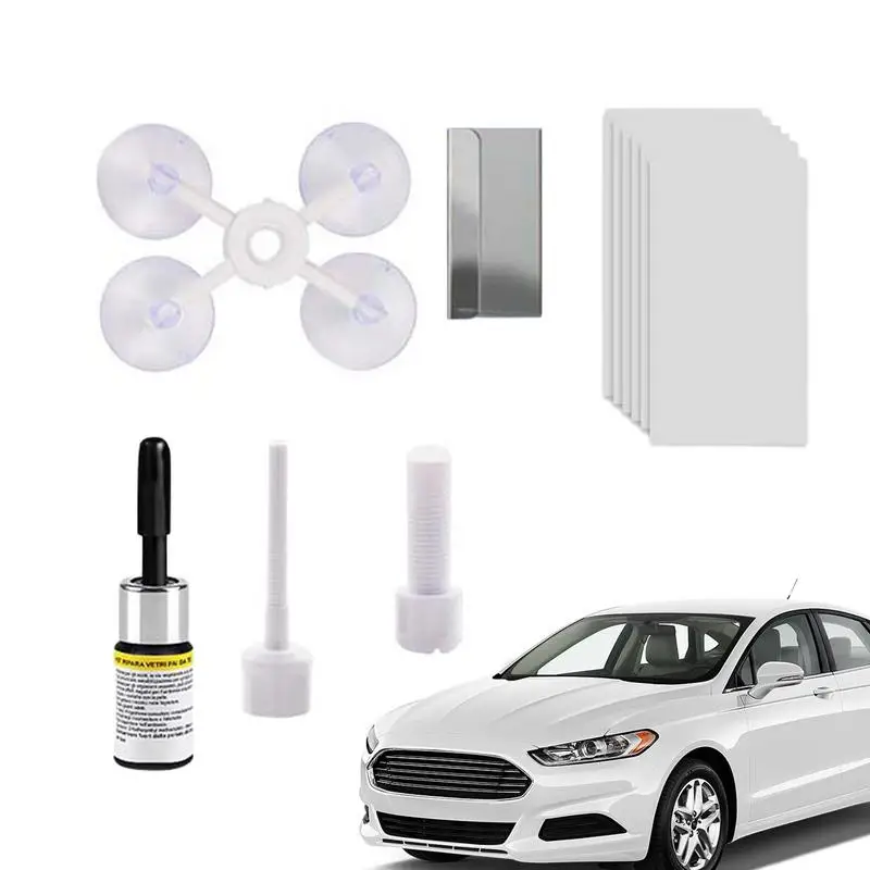 

Windshield Crack Repair Kit Glass Windscreen Repair Car Kit Portable Auto Windscreen Glass Repair Tool For Cracked Car