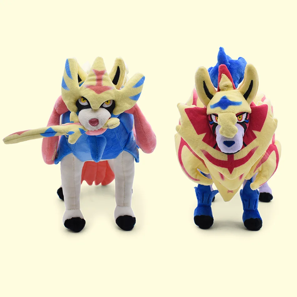 

30cm High Quality Cute Zacian Plush Toy Pokemon Sword and Shield Zamazenta Doll Plushies Xmas Gifts For Child Kids Fans