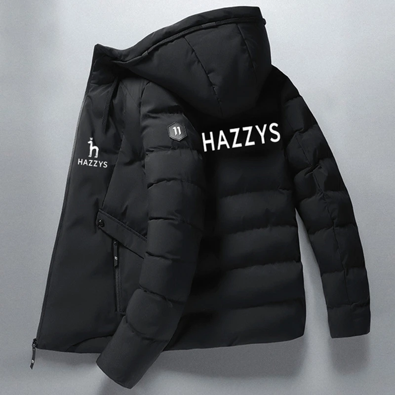 Autumn and Winter 2022 Fashion HAZZYS Casual Warm Hooded Jacket Waterproof Wind proof Breathable Jacket Casual High quality K