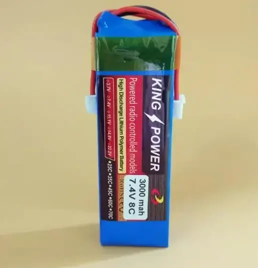 Фото Аккумулятор King Power 7.4V 3000mAh 8C Lipo для передатчика Frsky Taranis X9D Plus №1