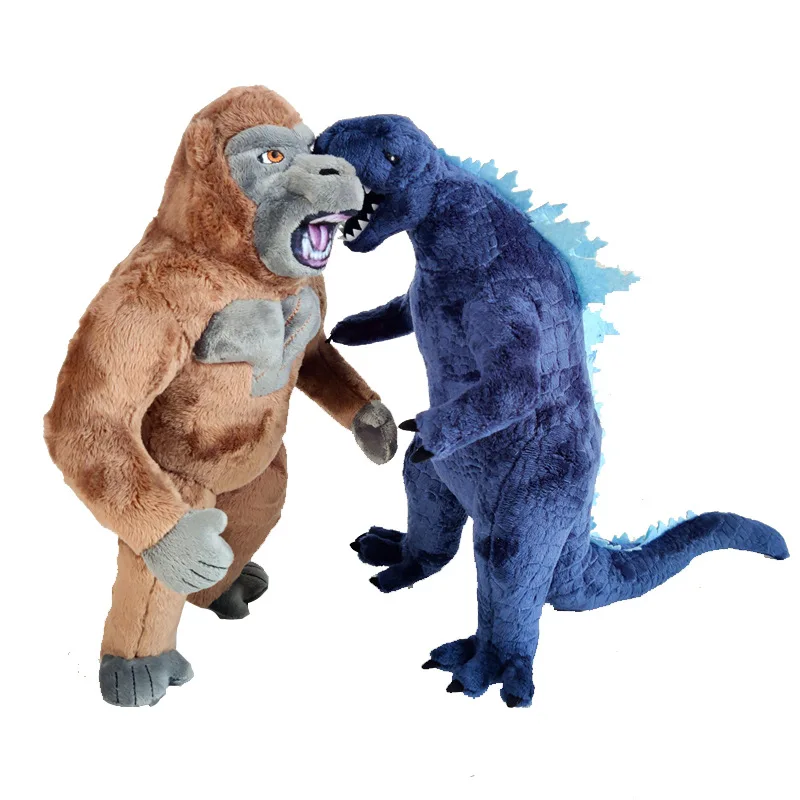 

30Cm New Kawaii Anime Godzilla Vs Kong Cute Soft Cartoon Plush Toy Stuffed Plushie Dolls Toys for Boys Gift