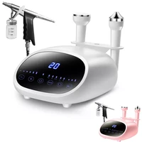 3 in 1 ultrasonic facial tightening oxygen injection beauty apparatus high frequency vibration massager face cleansing spray gun