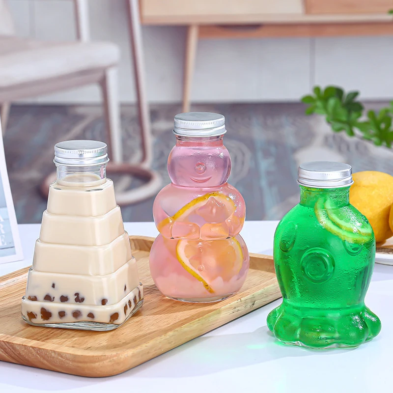 

Стеклянная бутылка в виде блистерной пирамиды 300 мл 10 унций