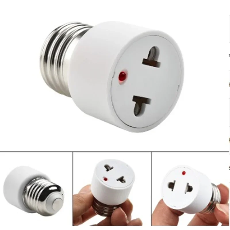 E26/ E27 адаптер для розетки с 3 зубцами розетка поляризацией