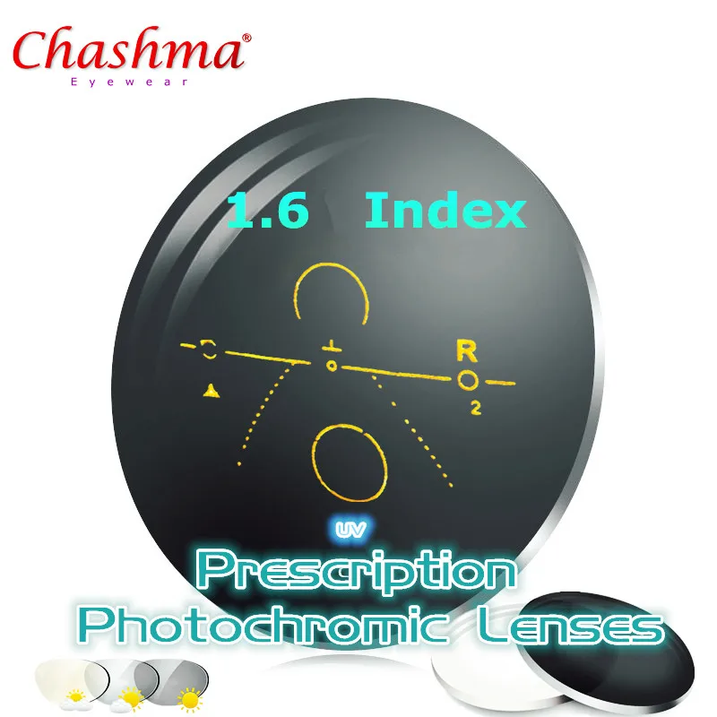1.60 Index Lenses Progressive Multifocal Prescription Transition Photochromic Lens 2 pieces