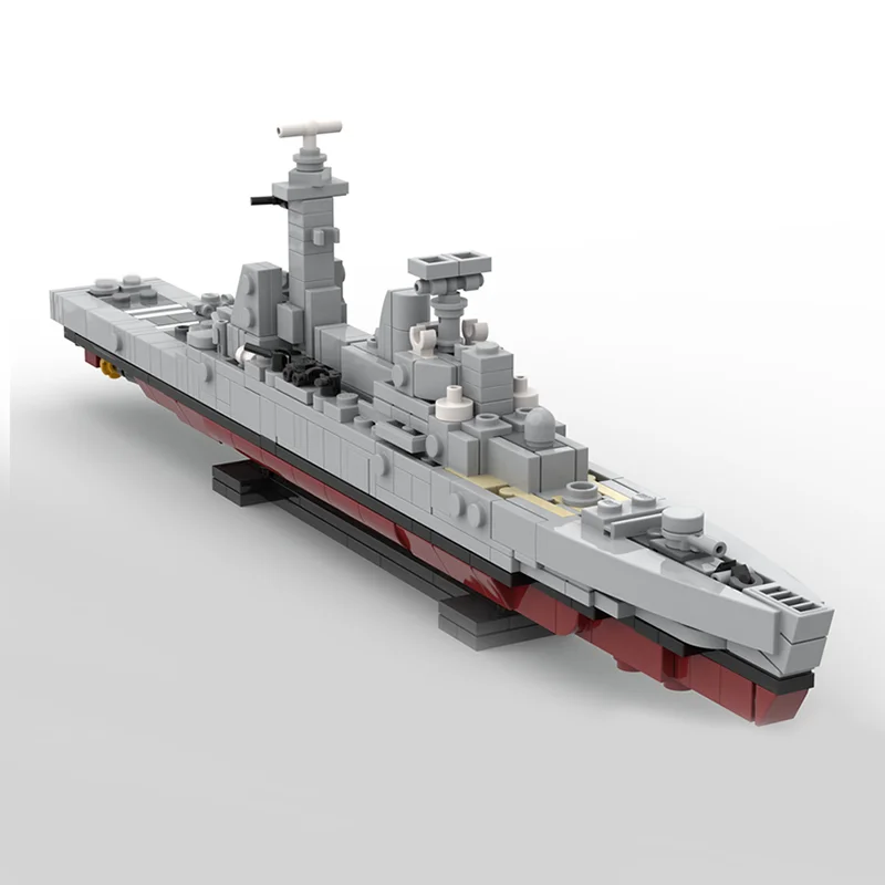 Фото 480 шт. строительных блоков MOC, модель эсминца типа 82, конструктор, идея для рождественского подарка, игрушка, подарок на день рождения, набор для сборки. №3